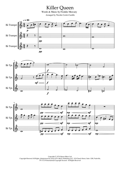 Killer Queen (arr. Nicolás Cortés Castillo)
