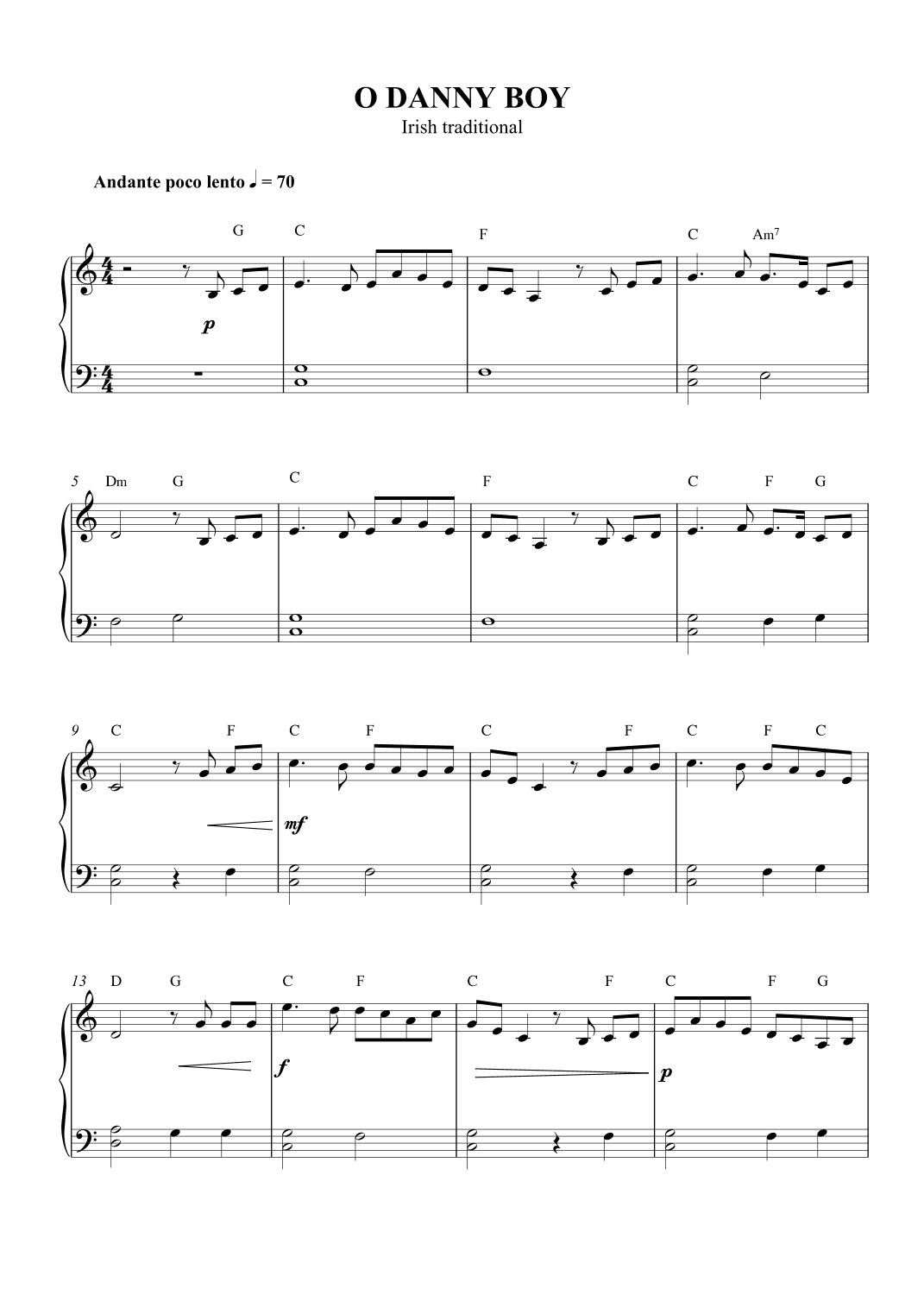 O Danny Boy (arr. SCMusic)