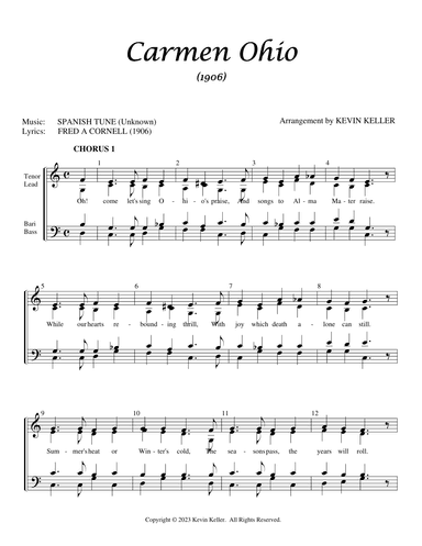Carmen Ohio (arr. Kevin Keller)