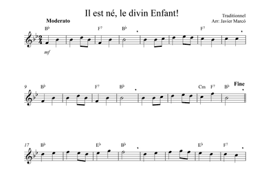 Christmas Carols for Alto Recorder: Il est né, le divin Enfant! (arr. Javier Marcó)