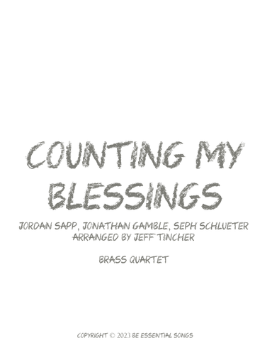 Counting My Blessings (arr. Jeff Tincher)