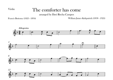 The comforter has come (arr. Davi Rocha Campos)