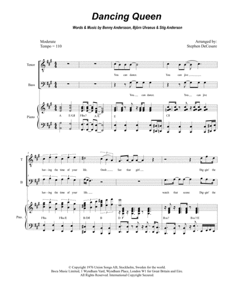 Dancing Queen (arr. Stephen DeCesare)