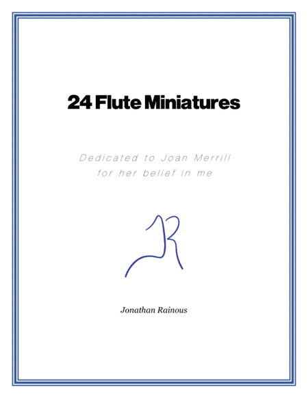 24 Flute Miniatures: No. 5, Mist on a Hilltop