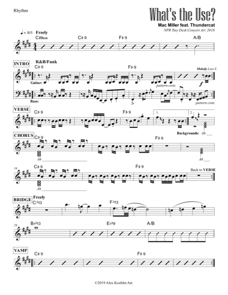What's The Use? (arr. Alex Koehler)