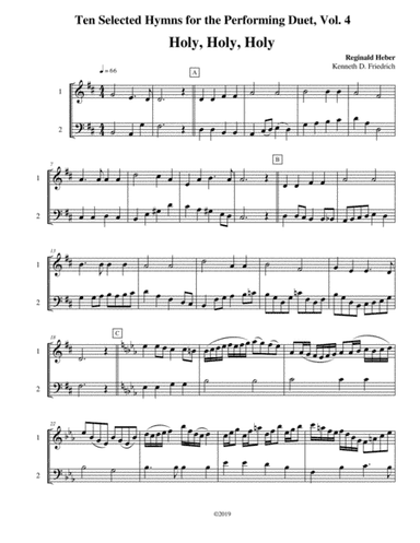 Ten Selected Hymns for the Performing Duet, Vol. 4 - oboe and bassoon (arr. Kenneth D. Friedrich)