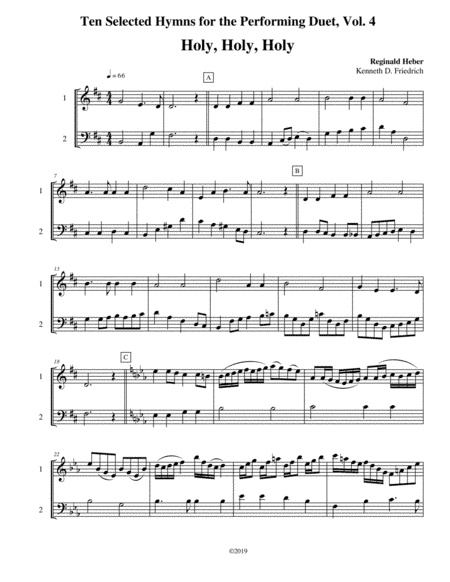 Ten Selected Hymns for the Performing Duet, Vol. 4 - oboe and bassoon (arr. Kenneth D. Friedrich)