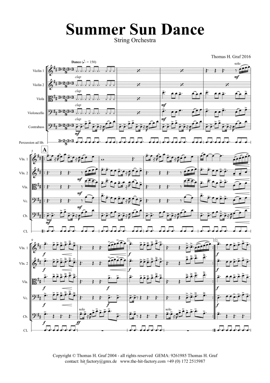 Summer Sun Dance - 11/8 - Folk Dance Style - String Orchestra