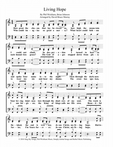 Living Hope (arr. MusicScribe Publishing)