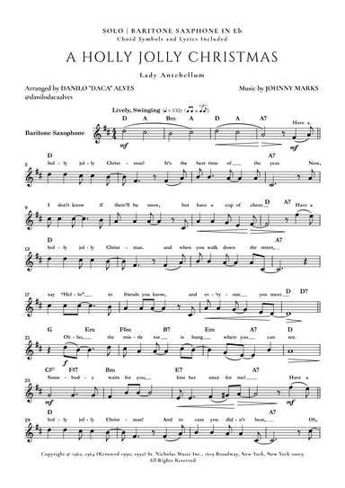 A Holly Jolly Christmas (arr. Danilo “Daca” Alves)