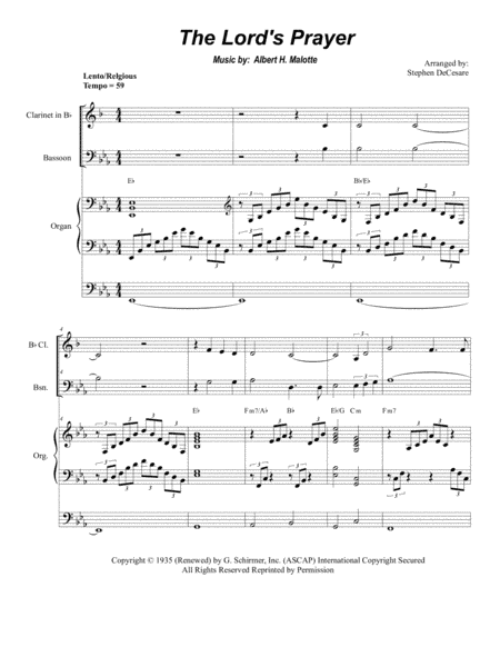 The Lord's Prayer (arr. Stephen DeCesare)