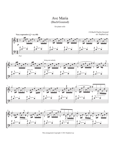 Ave Maria (arr. Stephen Lay)