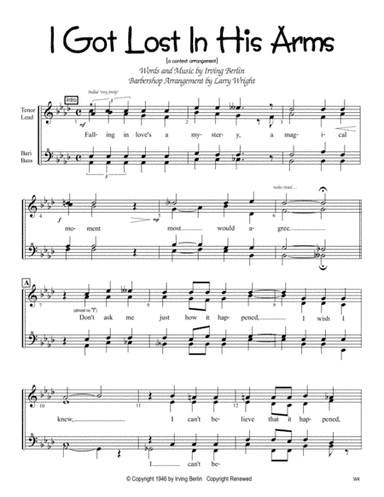 I Got Lost In His Arms (arr. Larry Wright)