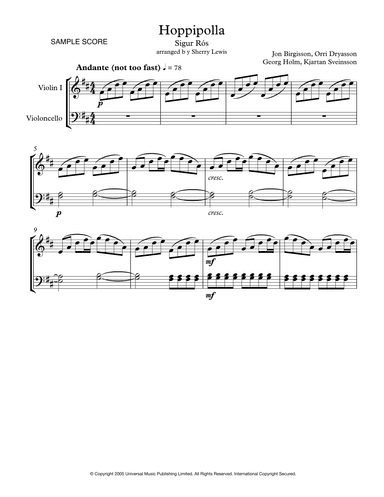 Hoppipolla (arr. Sherry Lewis)