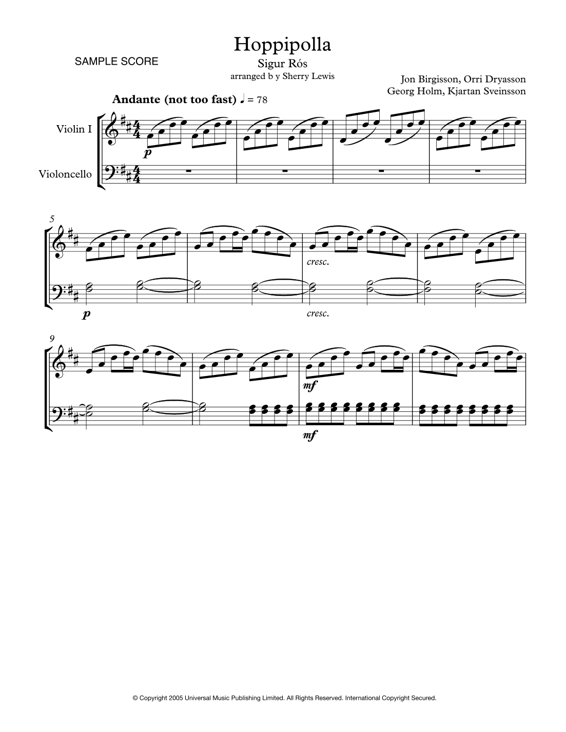 Hoppipolla (arr. Sherry Lewis)