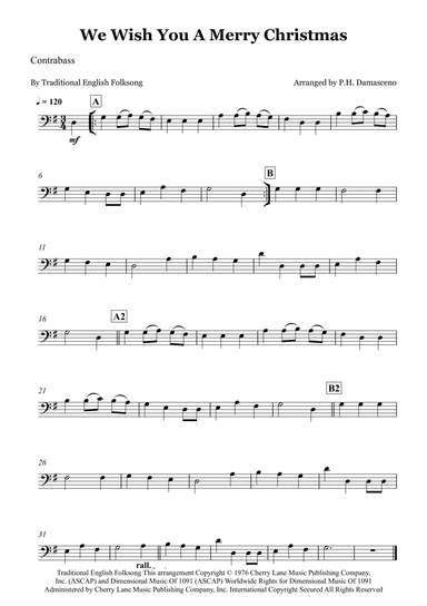 We Wish You A Merry Christmas (arr. P.H. Damasceno)
