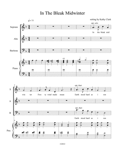 In The Bleak Midwinter (arr. Kathy Clark)