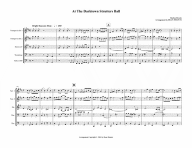 At The Darktown Strutter's Ball   (brass quintet) (arr. Dean Mounts)