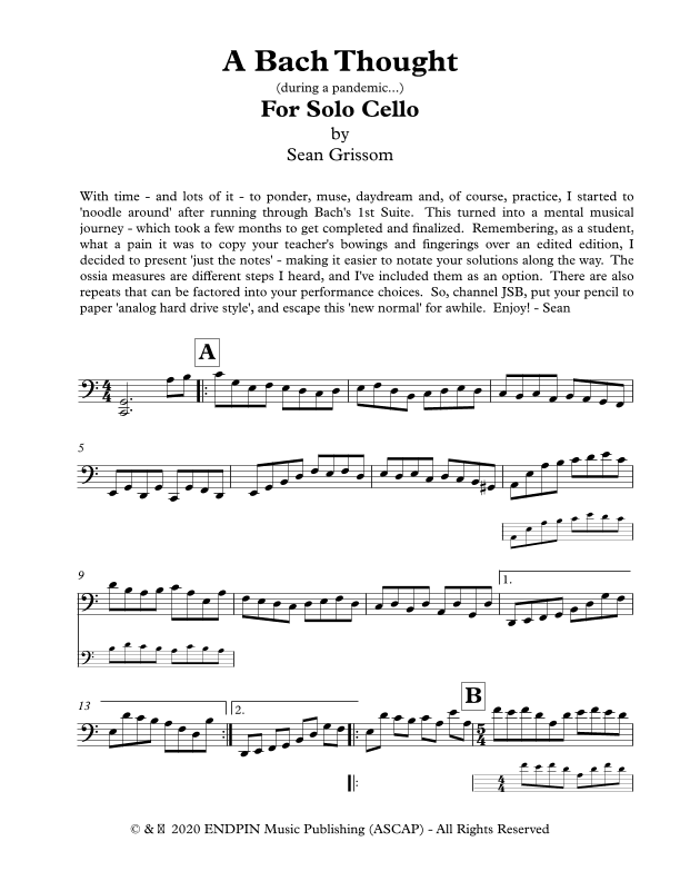 A Bach Thought