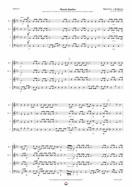 Funeral March (Beethoven) (arr. Josef STASTNY)