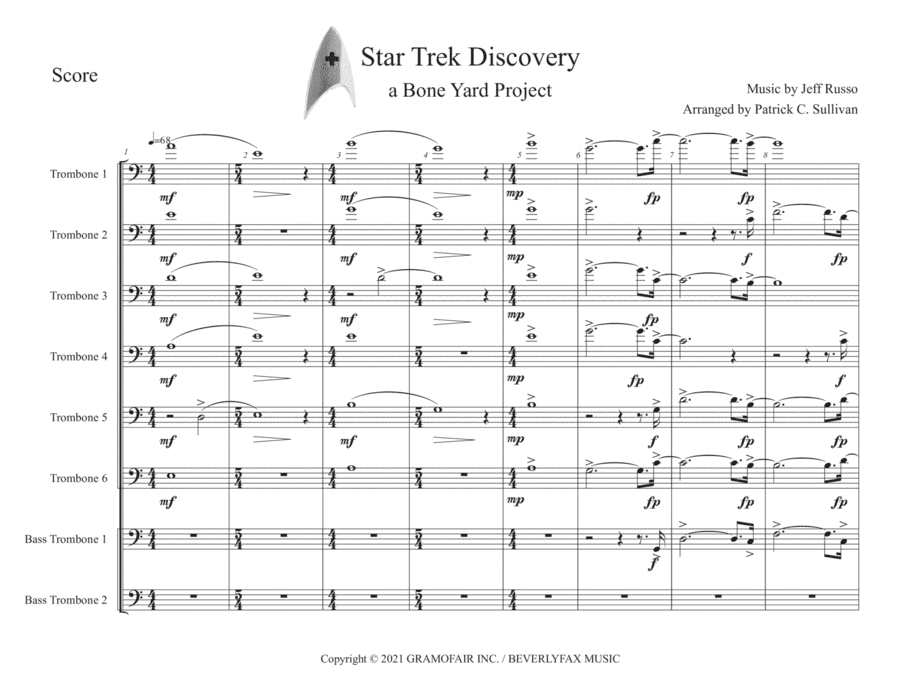 Star Trek: Discovery Main Title (arr. Patrick C. Sullivan)