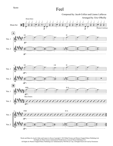 Feel (arr. Eric O'Reilly)