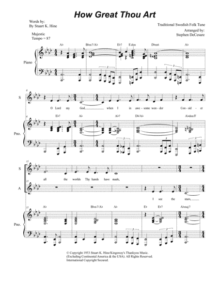 How Great Thou Art (arr. Stephen DeCesare)