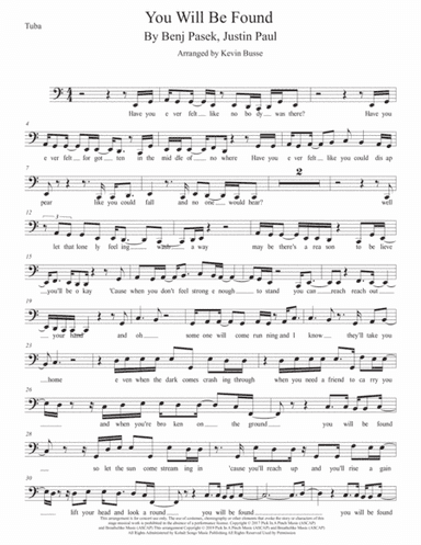 You Will Be Found (arr. Kevin Busse)