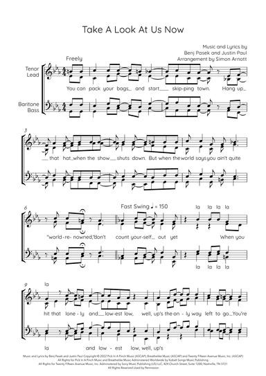 Take A Look At Us Now (arr. Simon Arnott)