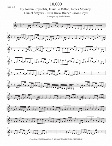10,000 Hours (arr. Kevin Busse)