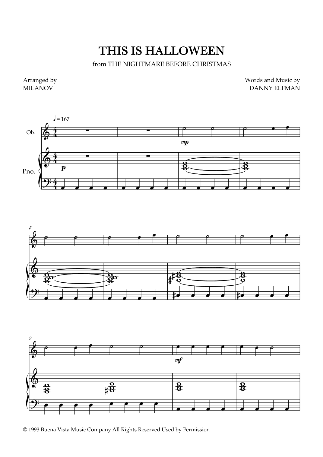 This Is Halloween (arr. Milanov)
