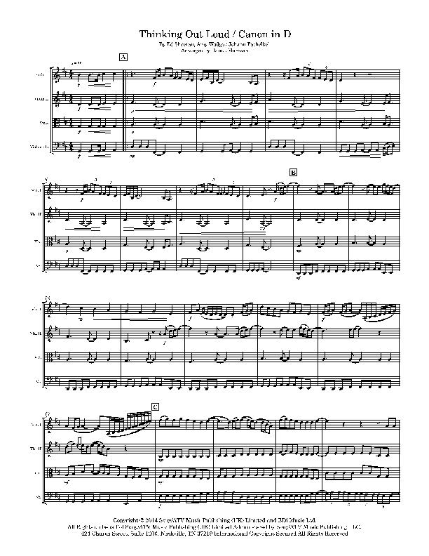 Thinking Out Loud (arr. Danut Muresan)