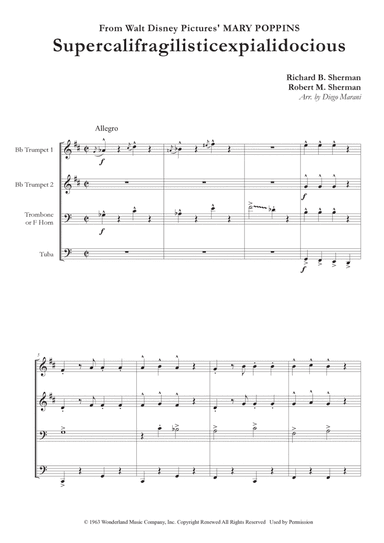 Supercalifragilisticexpialidocious (arr. Diego Marani)