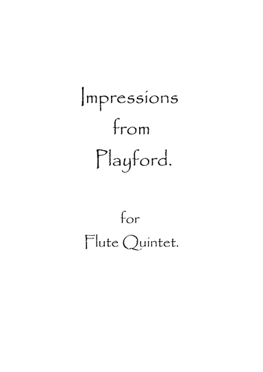 Impressions from Playford (arr. Spencer Bundy)