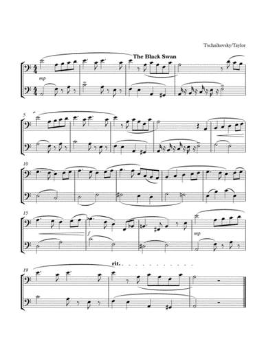 The Black Swan (2 Basoons) (arr. Paul Taylor)