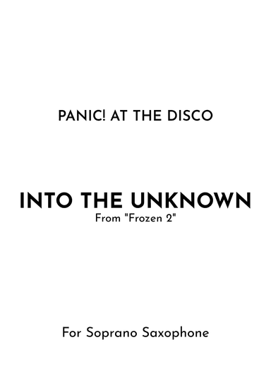 Into The Unknown (arr. Jireh J.)