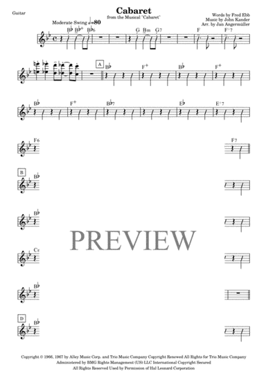 Cabaret (arr. Jan Angermüller)
