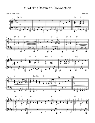 (the) Mexican Connection (arr. John Fries)