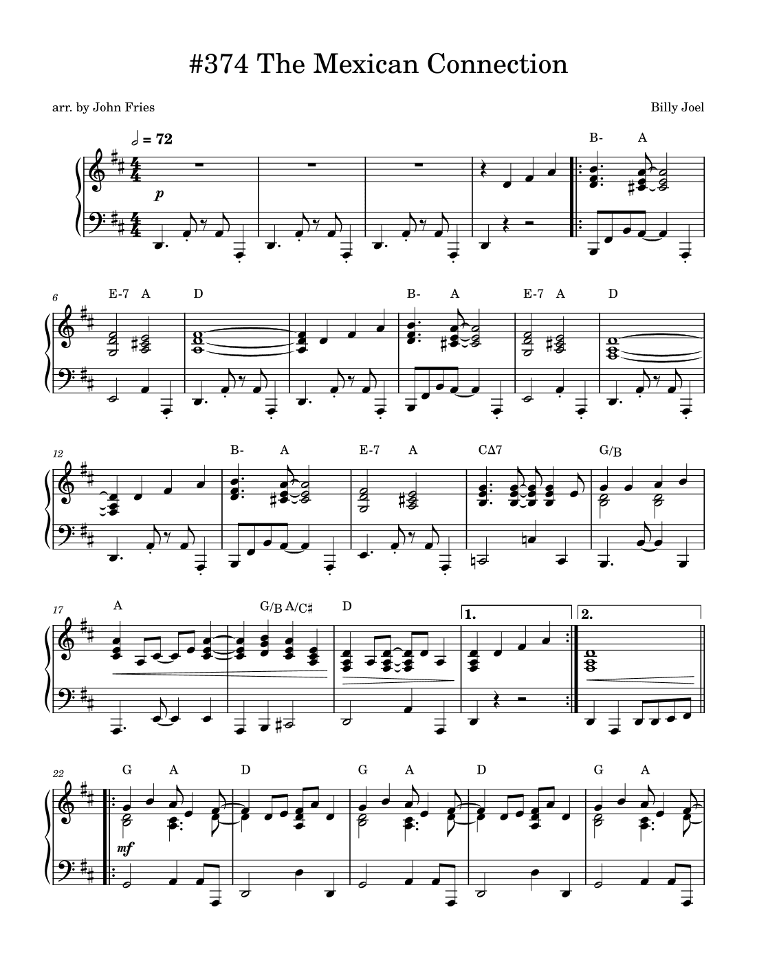 (the) Mexican Connection (arr. John Fries)