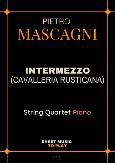 Intermezzo from Cavalleria Rusticana - Piano Quintet (Full Score and Parts) (arr. Sheet Music To Play Editions)