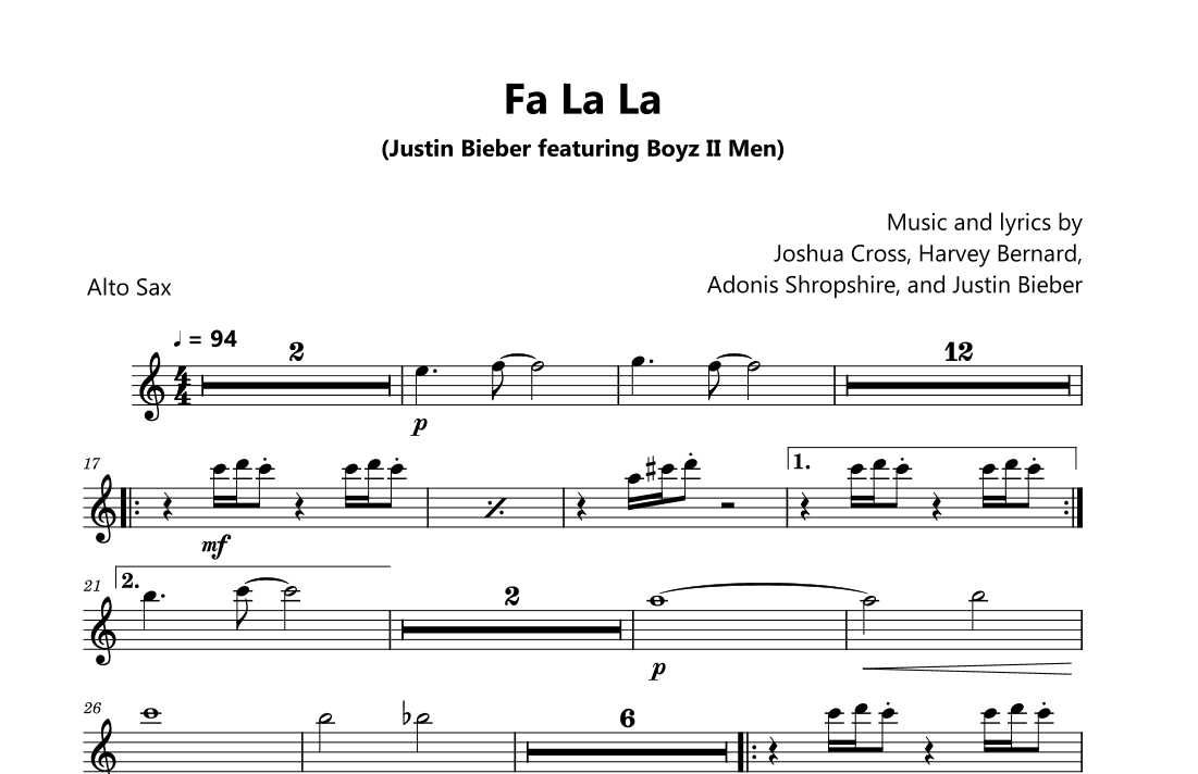 Fa La La (arr. David Lartey)