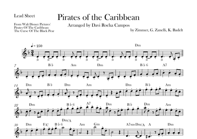 Pirates Of The Caribbean (arr. Davi Rocha Campos)