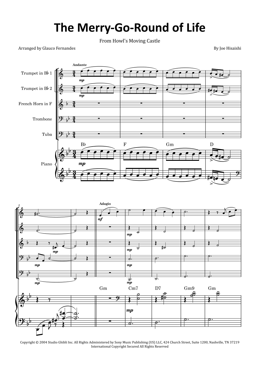 Merry-go-round Of Life (arr. Glauco Fernandes)