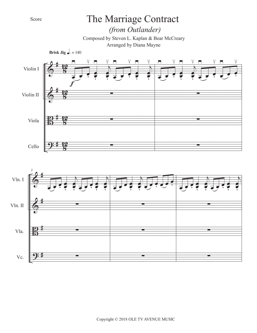 The Marriage Contract (arr. Diana Mayne)