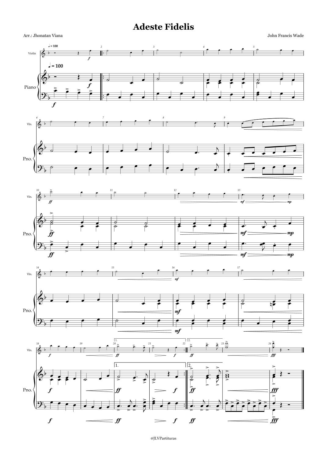 Adeste Fidelis (arr. Jhonatan Lucio Viana)