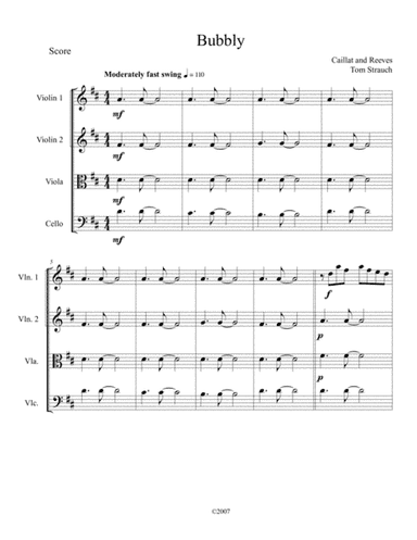 Bubbly (arr. Thomas Strauch)