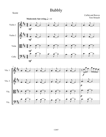 Bubbly (arr. Thomas Strauch)