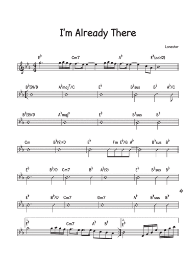 I'm Already There (arr. David M Fagnant)