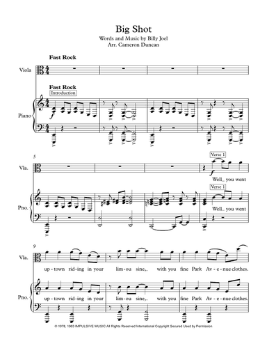 Big Shot (arr. Cameron Duncan)