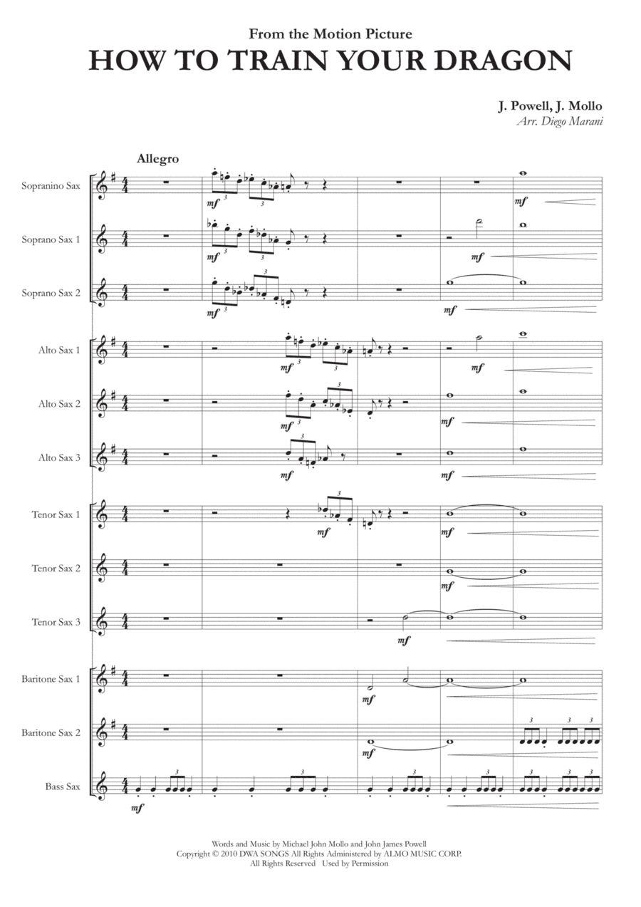 How To Train Your Dragon (arr. Diego Marani)